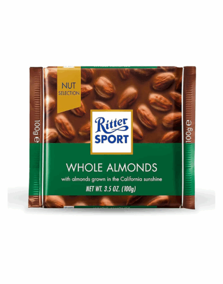 Chocolate RITTER SPORT Whole Almonds 100gr*11pcs