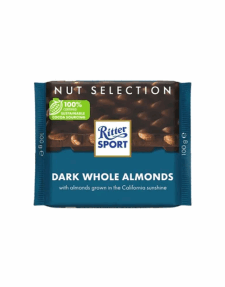 Chocolate RITTER SPORT Dark Whole Almonds 100gr*11pcs