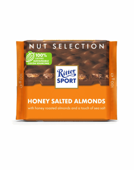 Chocolate RITTER SPORT Honey Salt Almonds 100gr*11pcs
